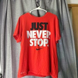 Gently Used Nike Bold Red Graphic Tee